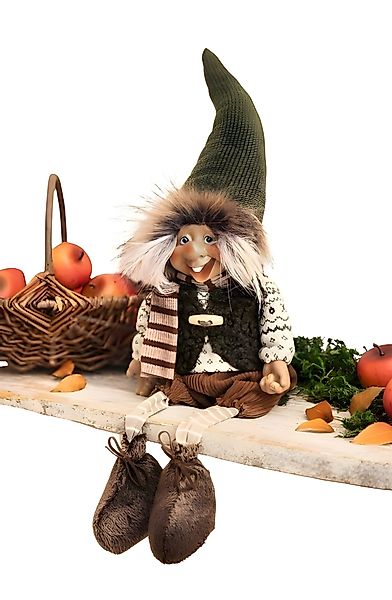 Dekoleidenschaft Wichtel Kantenhocker 50 cm hoch, günstig online kaufen