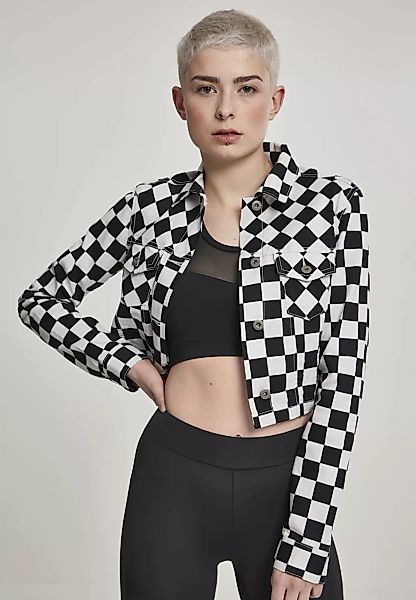 URBAN CLASSICS Outdoorjacke "Damen Ladies Short Check Twill Jacket", (1 St. günstig online kaufen