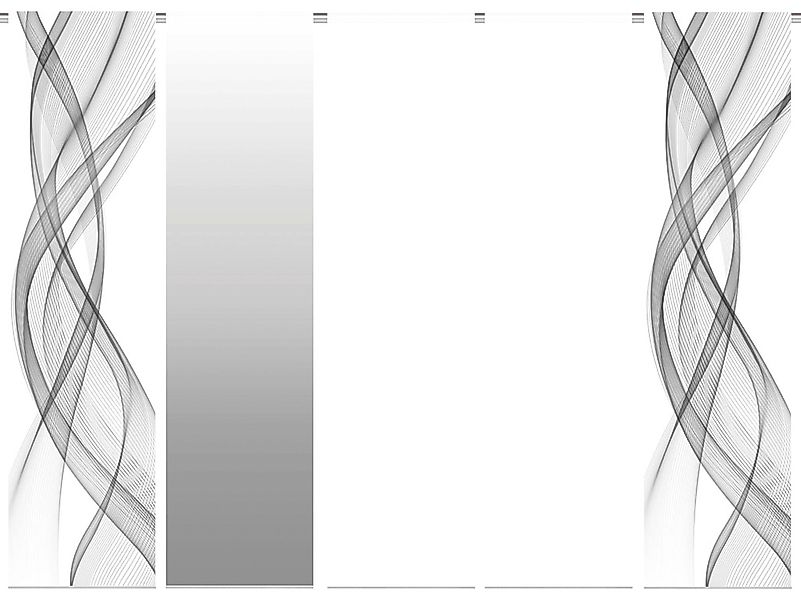 HOME WOHNIDEEN Schiebegardine »FERROLA«, (5 St.), HxB: 245x60, inkl. Befest günstig online kaufen
