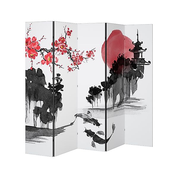 SPACEREBELS Paravent, Raumteiler - 3-teilig Raumtrenner, günstig online kaufen