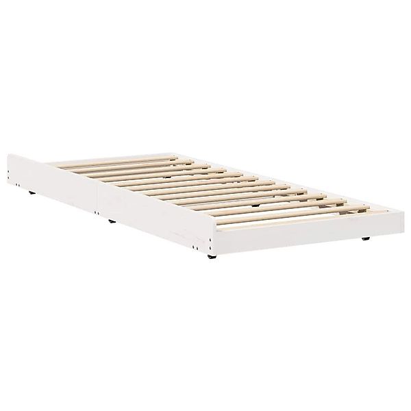vidaXL Bett Bettgestell Weiß 100 x günstig online kaufen