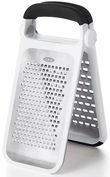 OXO Good Grips Küchenreibe geätzte Doppelreibe, Edelstahl, mittel, grob günstig online kaufen