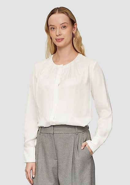 s.Oliver Langarmbluse Bluse Elegante Bluse mit verdeckter Knopfleiste günstig online kaufen
