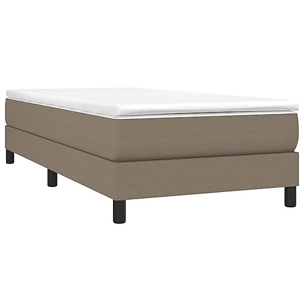 vidaXL Boxspringbett mit Matratze Taupe 90x190 cm Stoff 3144041 günstig online kaufen