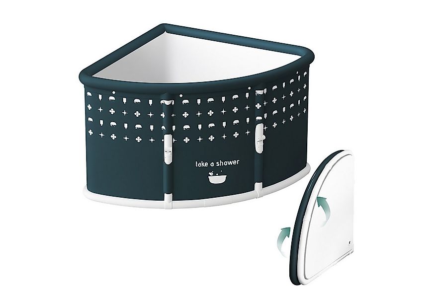 Rutaqian Babybadewanne für Kinder, faltbarer fächerförmiger Badekübel, Haus günstig online kaufen