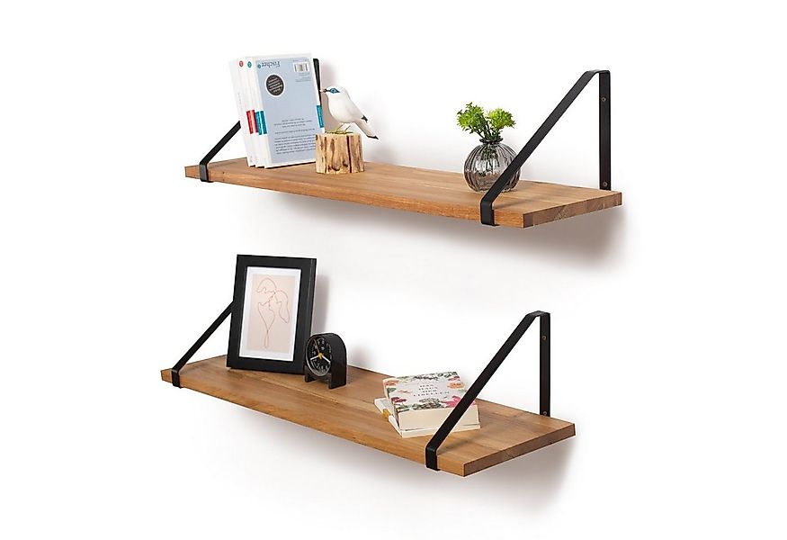 Rikmani Wandregal RAY Schweberegal Eiche schwarz, Holzregal, Wandboard, Büc günstig online kaufen