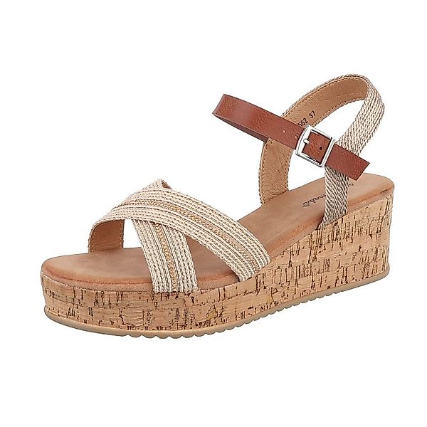 Ital-Design Damen Freizeit Plateausandaletten (86706671) Keilabsatz/Wedge günstig online kaufen