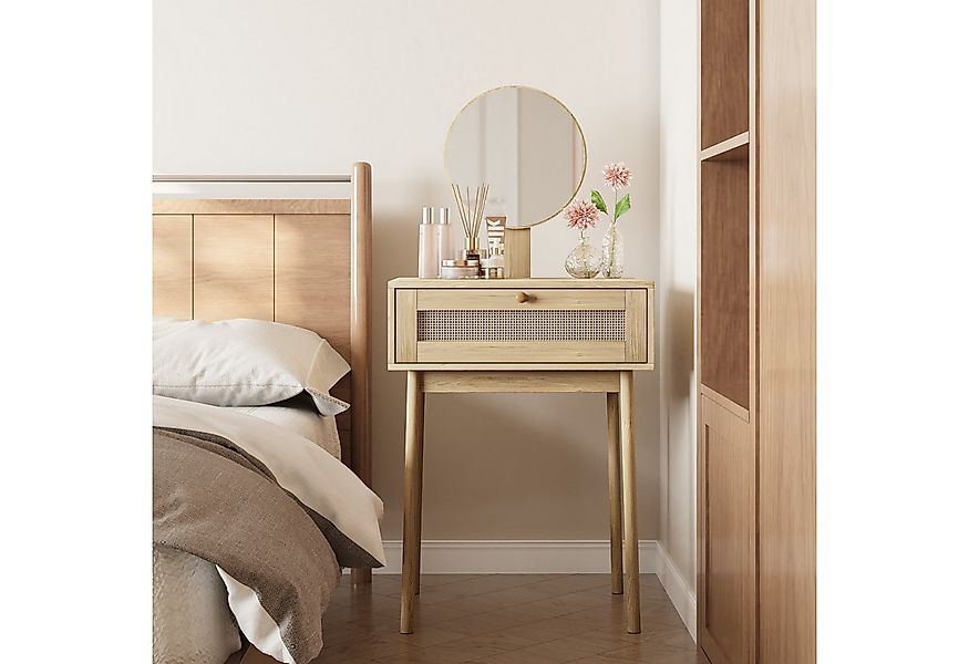 MODFU Schminktisch Kosmetiktisch, Schminktisch,mit Spiegel (Kompakter Ratta günstig online kaufen