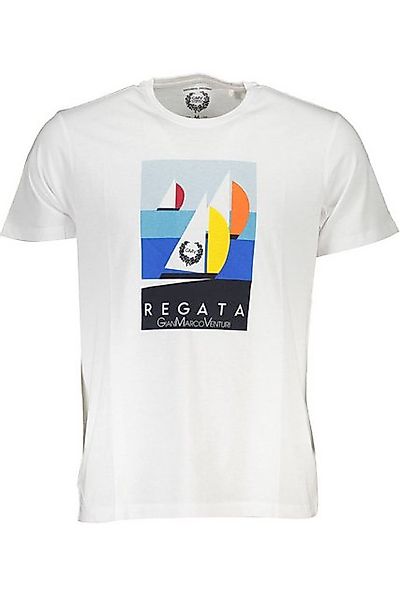 GIAN MARCO VENTURI T-Shirt Weißes Herren T-Shirt mit Print und günstig online kaufen