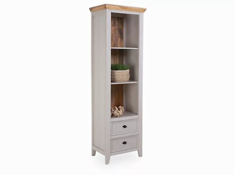 SANSIBAR Living Vitrine Vitrine SANSIBAR MORSUM BHT 60x190x40 cm beige Glas günstig online kaufen