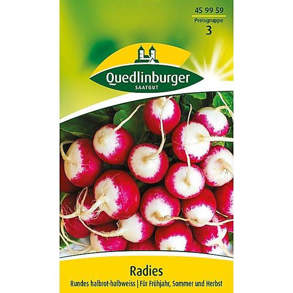 Quedlinburger Radies ''Rundes halbrot-halbweiß'' günstig online kaufen