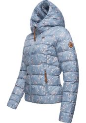 Ragwear Steppjacke "Tiasa" mit Kapuze Geblümte Winterjacke mit Kapuze günstig online kaufen