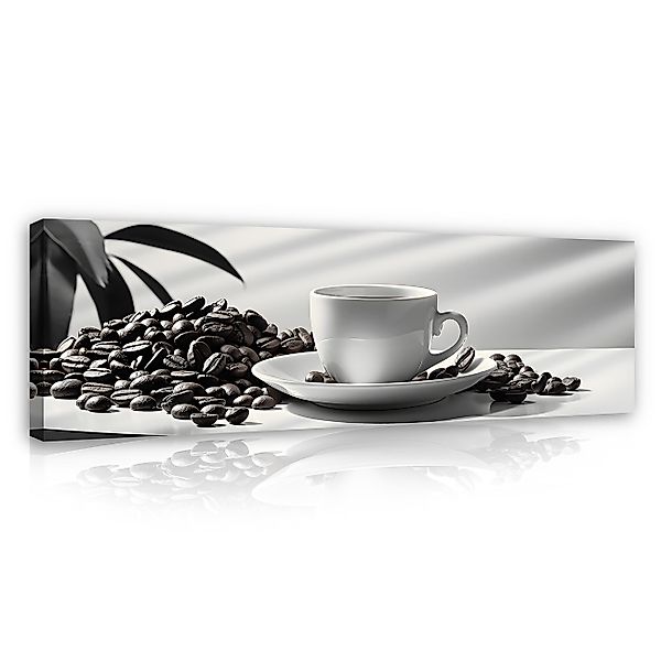 Wallarena Leinwandbild Küche Kaffee Tasse Kunst günstig online kaufen