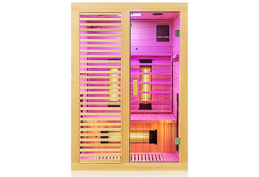 Dewello Infrarotkabine HAMLIN 130 Wärmekabine, für bis zu 2 Personen, 5 Vol günstig online kaufen