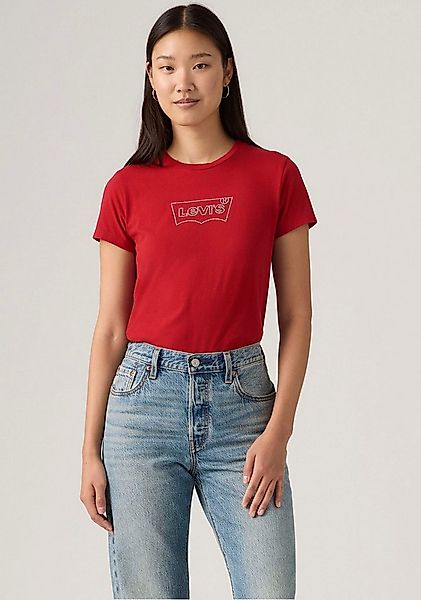 Levi's® Rundhalsshirt THE PERFECT TEE mit Logo im Metallic-Holo Print günstig online kaufen