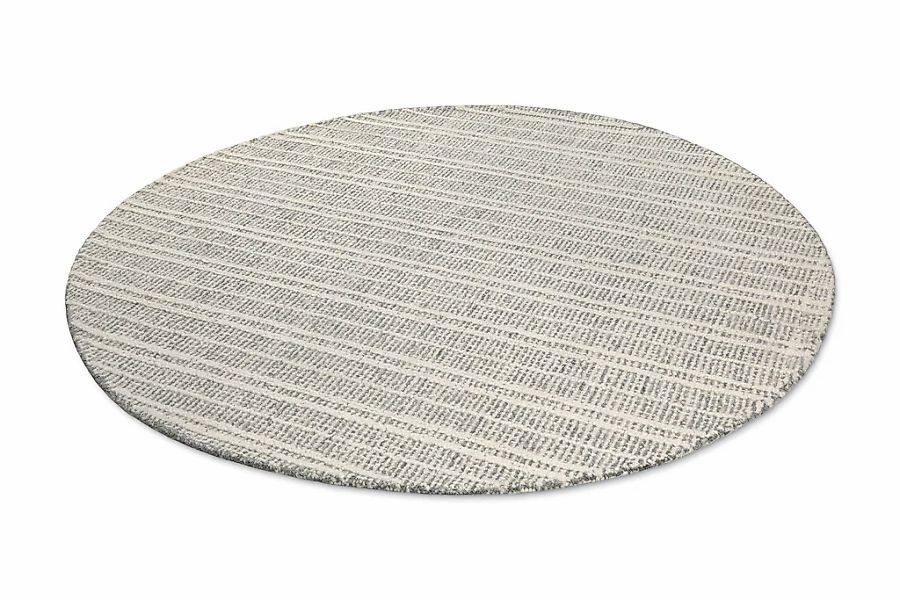 Wecon home Wollteppich »Hamptons FORTYFIVE«, rund, 15 mm Höhe, Schurwolle, günstig online kaufen