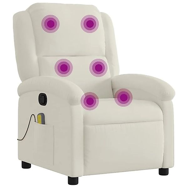 vidaXL Massagesessel Creme Samt 371817 günstig online kaufen