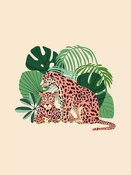 Poster / Leinwandbild - Blush Jaguars günstig online kaufen