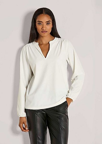 MADELEINE Langarmbluse Jerseybluse mit Rundhalsausschnitt Elegante Bluse mi günstig online kaufen