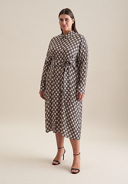 seidensticker Sommerkleid Schwarze Rose Langarm Kragen günstig online kaufen