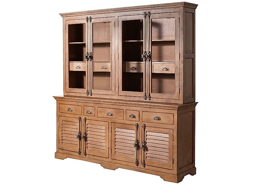 Massivmoebel24 Buffet #03 (Mango 204x50x210 beige günstig online kaufen