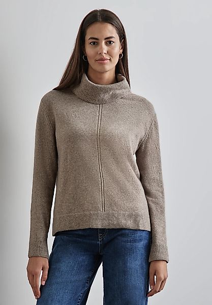 STREET ONE Strickpullover mit Zopfmuster günstig online kaufen