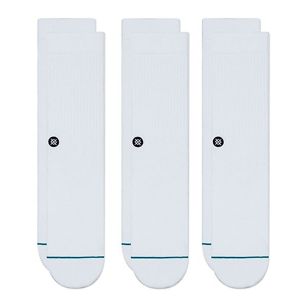 Stance Icon Socken 3 Paare EU 43-46 White günstig online kaufen