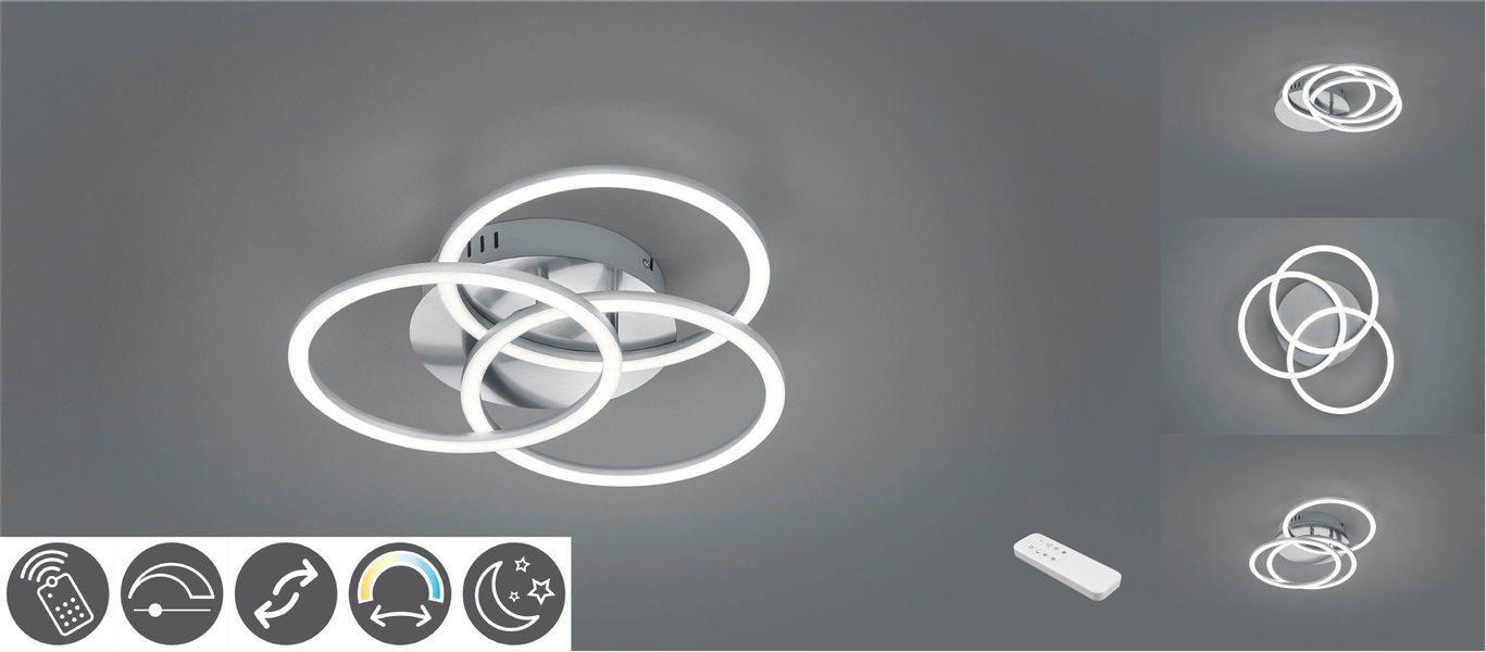 Reality Leuchten LED Deckenleuchte Circle, Memoryfunktion, günstig online kaufen