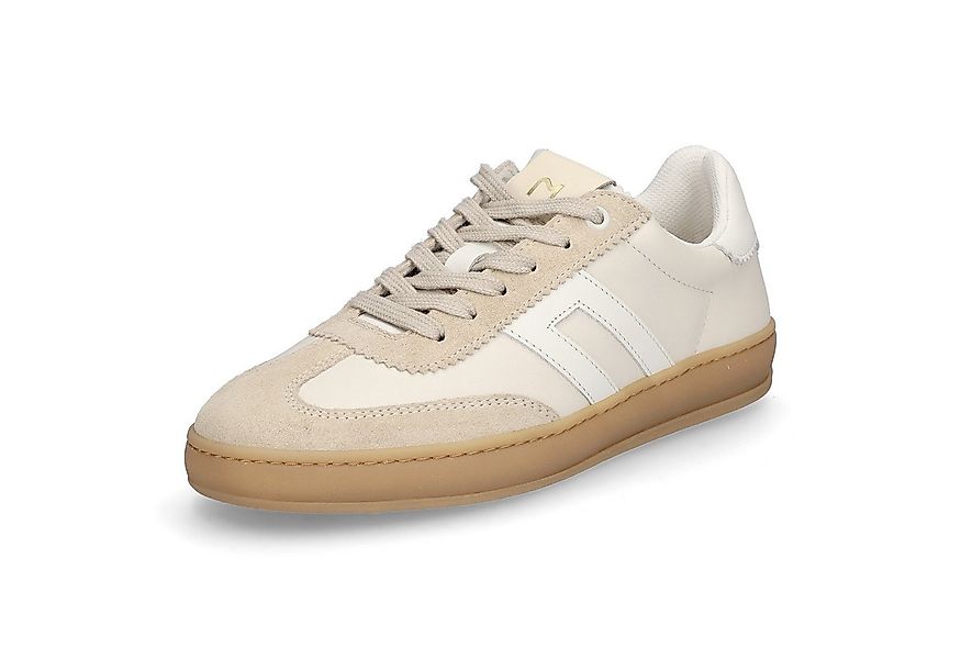 MIDS MOSS Damen Sneaker weiß sand aus Rauleder & Glattleder mit Wechselfußb günstig online kaufen