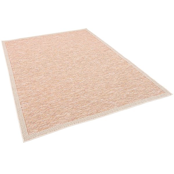 Pergamon In & Outdoor Teppich Flachgewebe Ottawa Bordüre Terrakotta 200x290 günstig online kaufen