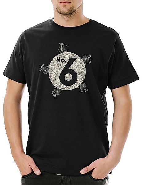 Urban Backwoods Print-Shirt No. 6 Herren T-Shirt The Fun TV Prisoner Number günstig online kaufen