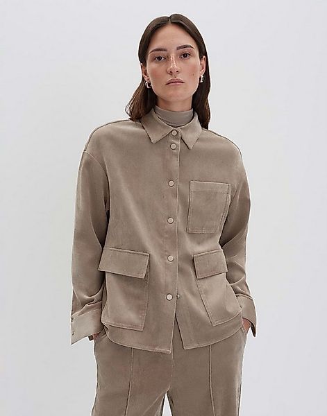 someday Langarmbluse ZORTEA Regular Cordhemd mit Utility Details lockere Pa günstig online kaufen