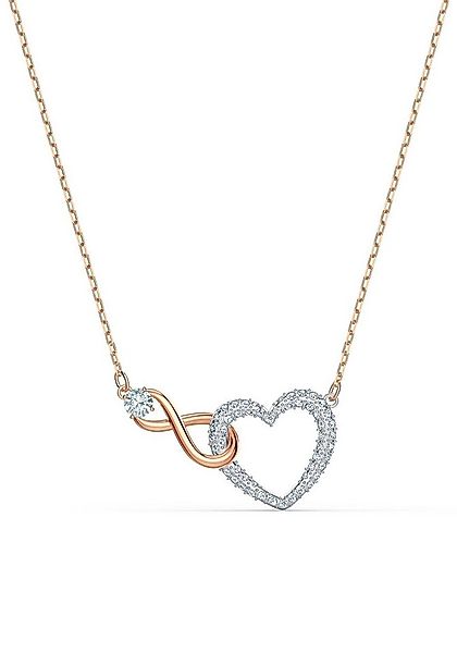 Swarovski Kette mit Anhänger Unendlichkeitsschleife/Herz, mit Swarovski® Kr günstig online kaufen
