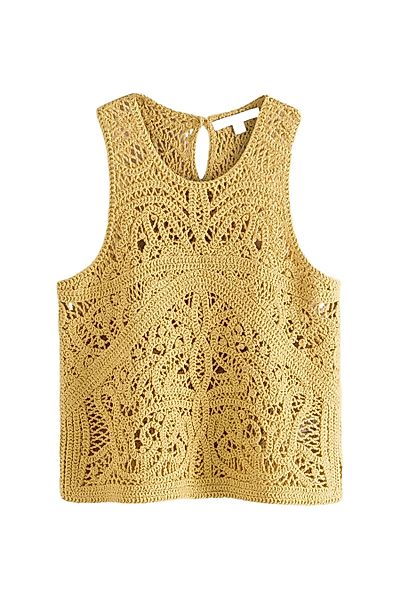 Next Trägertop Tanktop mit Rundhalsausschnitt, Häkelspitze günstig online kaufen