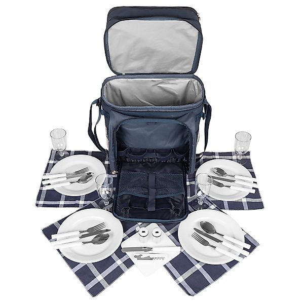 anndora Picknicktasche Umhängetasche Tragetasche + Zubehör günstig online kaufen