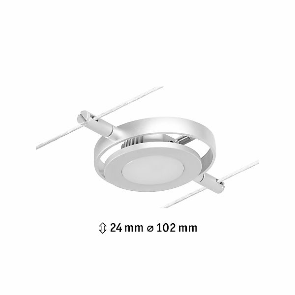 Paulmann "CorDuo LED Seilsystem RoundMac Einzelspot 200lm 4,5W 3000K 12V Ch günstig online kaufen