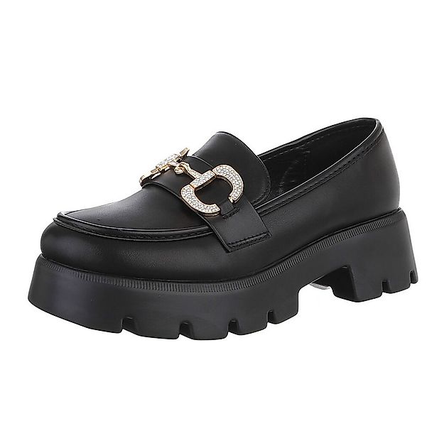 Ital-Design Elegante Damen Loafer mit Schnalle – Komfort für jeden Anlass S günstig online kaufen