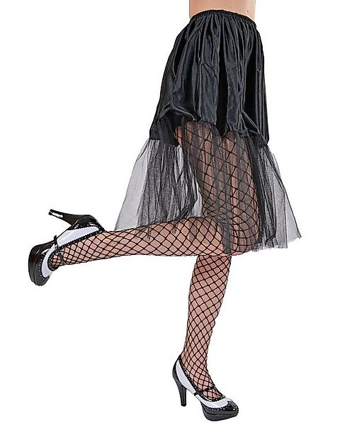 Das Kostümland Kostüm Petticoat Damen Tüllrock - Länge 60 cm, Schwarz günstig online kaufen