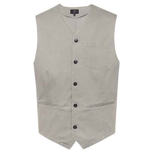 GREIFF Anzugweste Greiff CASUAL Herren Weste V-Ausschnitt Regular-Fit Kitt günstig online kaufen