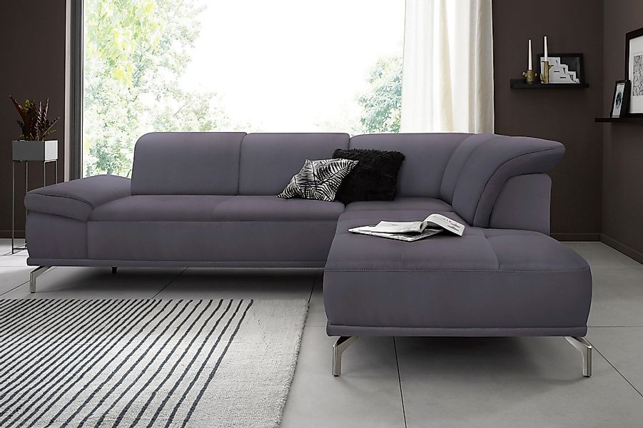 Places of Style Ecksofa "Caluna", Inkl.Sitztiefenverstellung, wahlweise mit günstig online kaufen