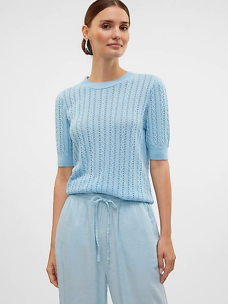 Vero Moda Kurzarmpullover "VMMORENA 2/4 O-NECK PULLOVER GA BOO REP" günstig online kaufen