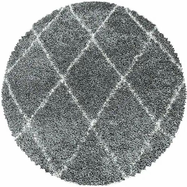 Ayyildiz Teppiche Hochflor-Teppich »ALVOR 3401«, rund, 50 mm Höhe, Shaggy, günstig online kaufen