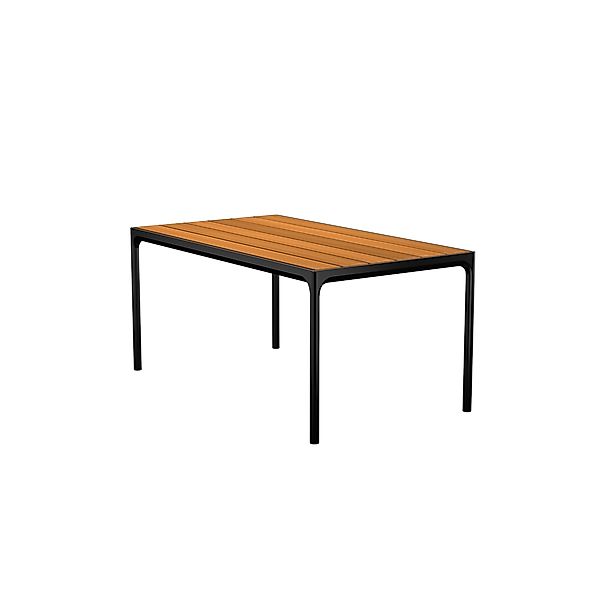 Outdoor Esstisch Four - schwarzes Gestell 160 x 90 cm günstig online kaufen