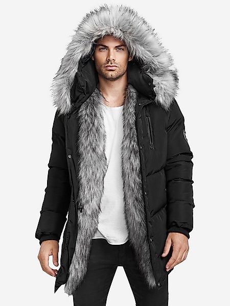 trueprodigy Winterjacke Zayn Stylische Kapuze mit Fellimitat günstig online kaufen