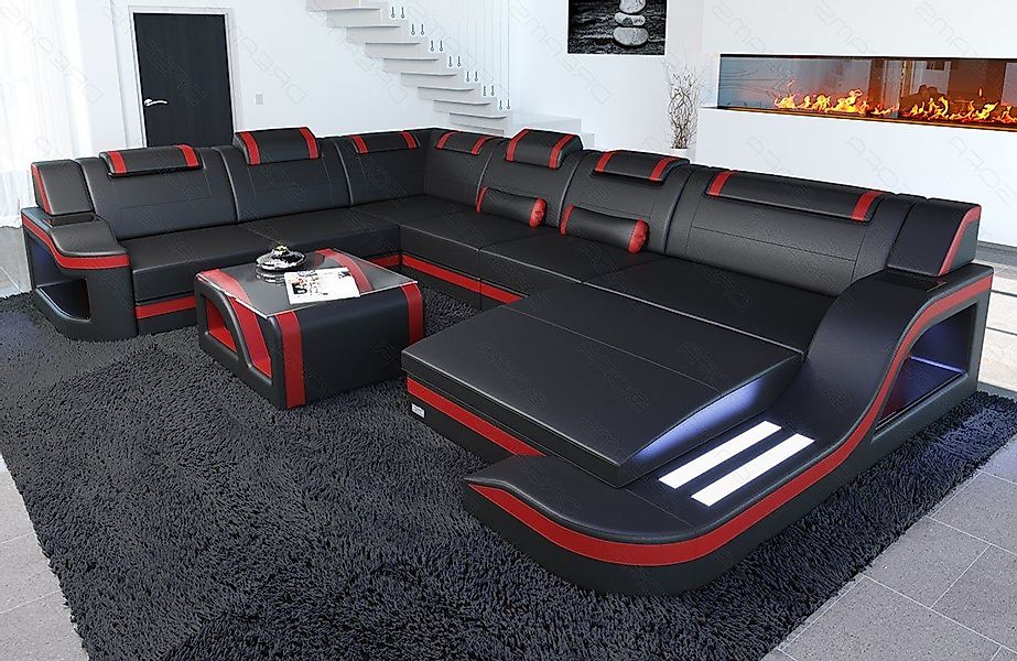 Sofa Dreams Wohnlandschaft Ledercouch Sofa Leder günstig online kaufen