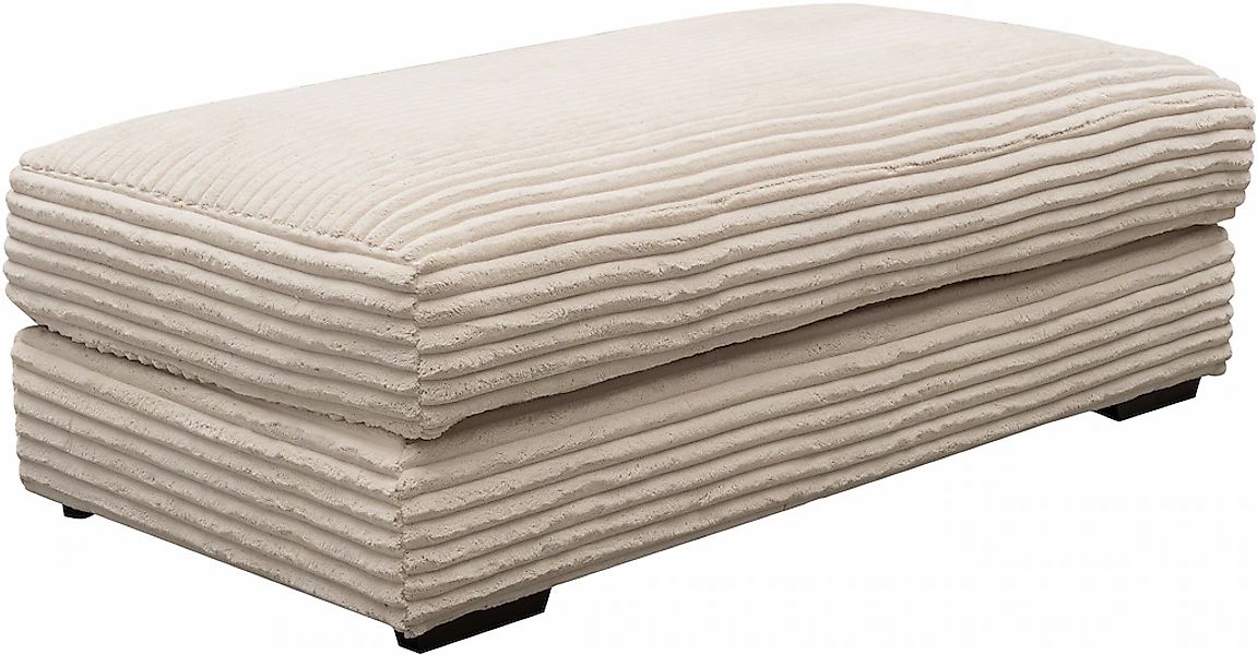 WERK2 Hocker "Eden", Design Hocker in Cord mit besonders weichem Sitzkomfor günstig online kaufen