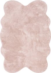 Paco Home Fellteppich "Pelt 640" fellförmig 16 mm Höhe Kunstfell, Uni Farbe günstig online kaufen