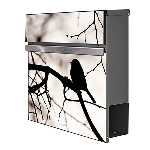 Banjado Briefkasten Anthrazit 37x37x10.5cm Groß / Inkl. Montagematerial & 2 günstig online kaufen