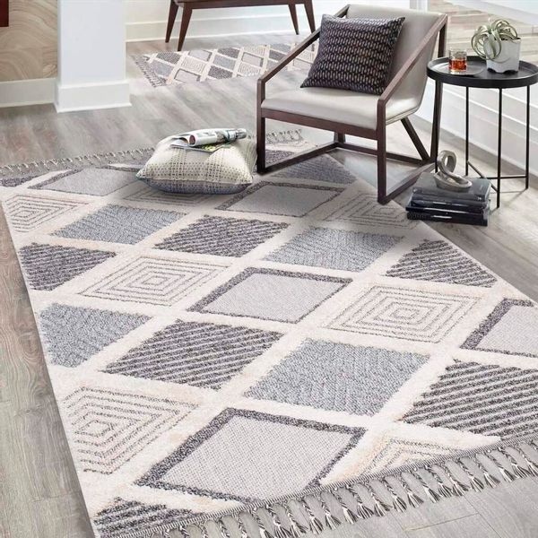 Carpet City Hochflor-Teppich »Valencia 731« rechteckig 20 mm Höhe Läufer, B günstig online kaufen