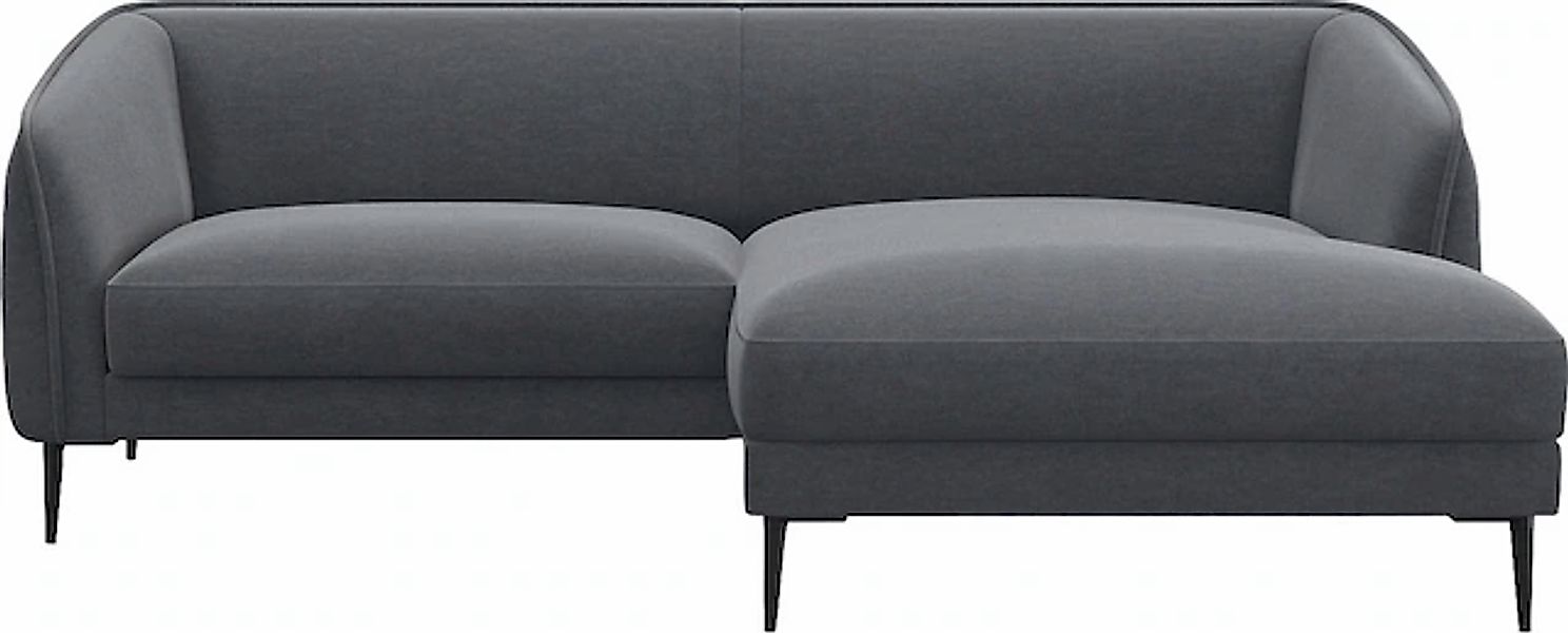 FLEXLUX Ecksofa »Belle Designsofa, bequem durch Kaltschaum im Sitz«, Skandi günstig online kaufen